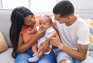 young family with baby